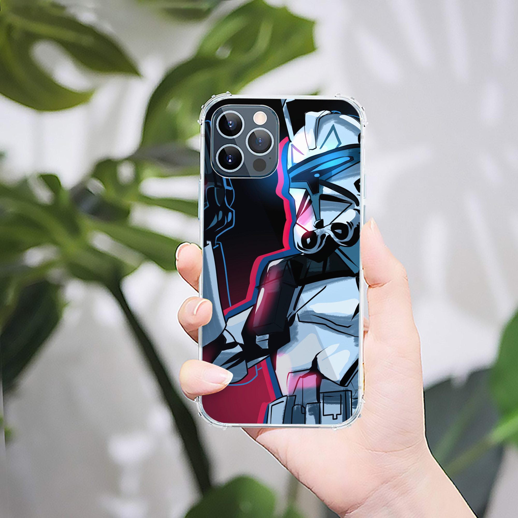 （画像用） スター・ウォーズ Star Wars 【iPhone 12シリーズ対応】透明スマホケース（クリアソフトケース）